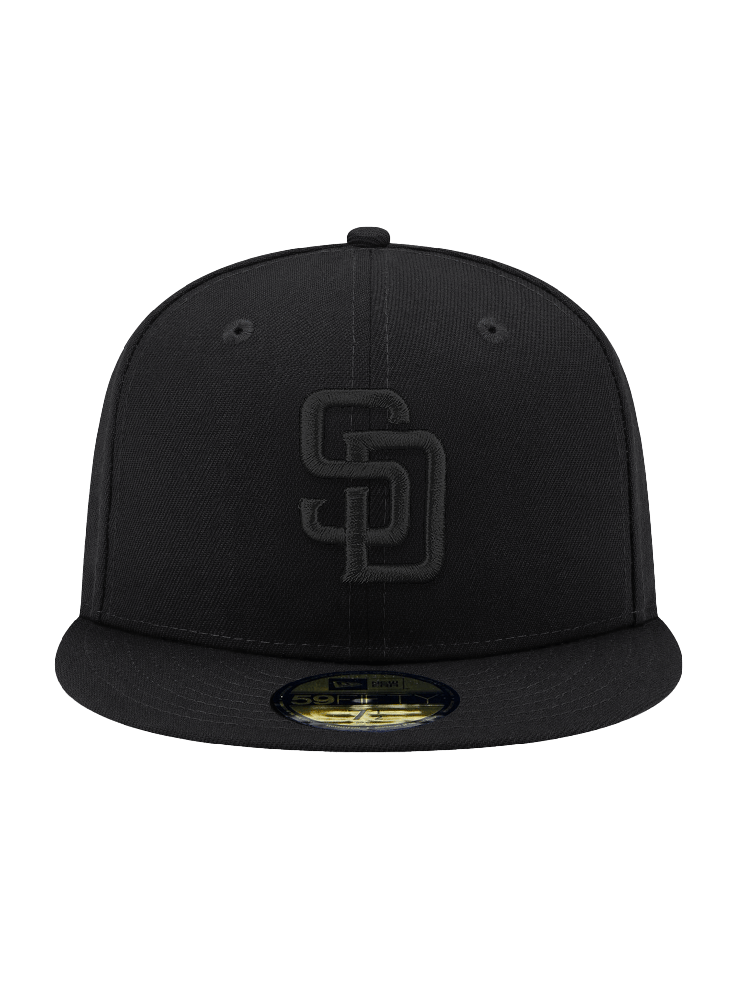 New Era Caps San Diego Padres New Era MLB Black On Black 59FIFTY Fitted Hat