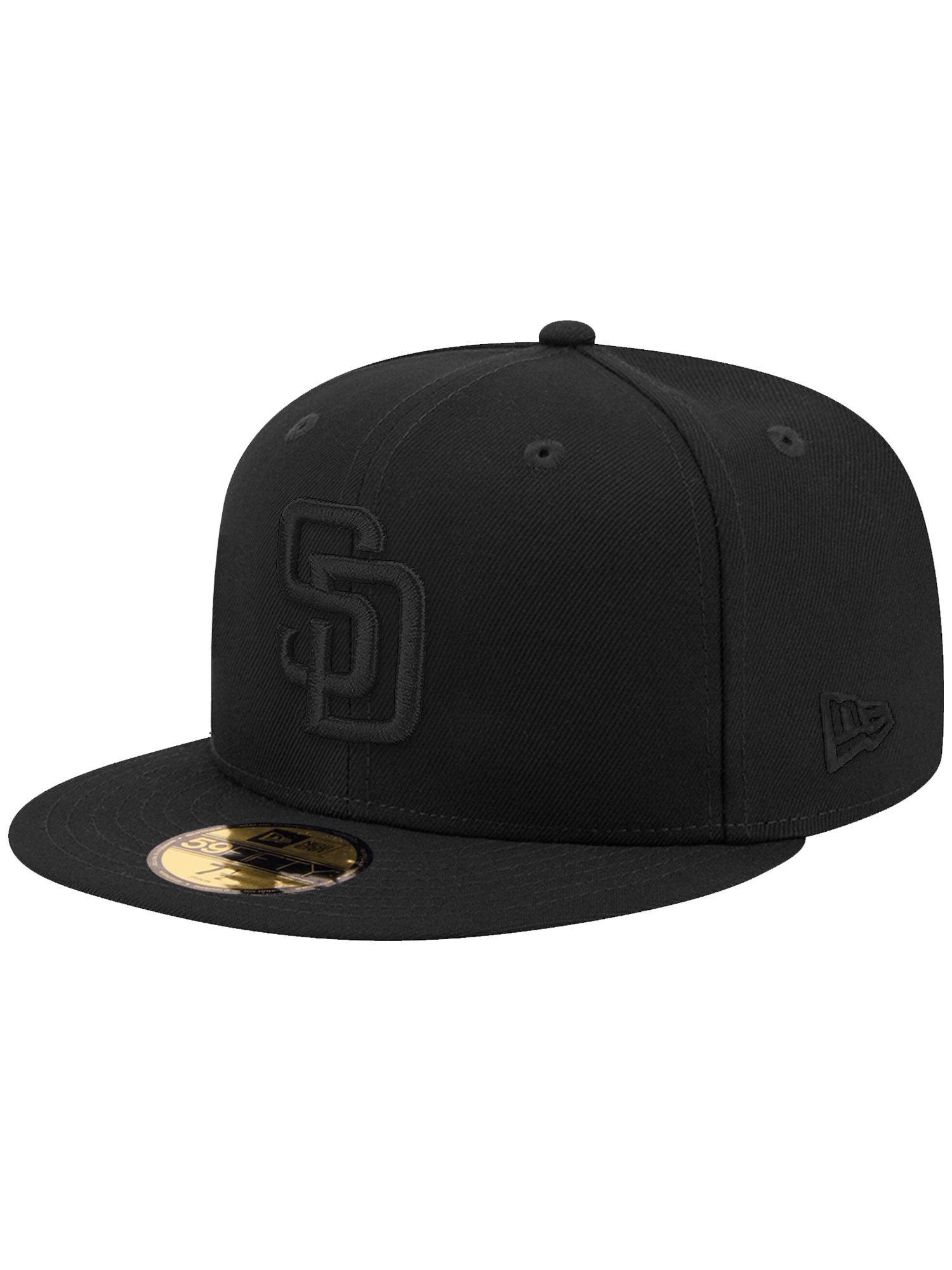 New Era Caps San Diego Padres New Era MLB Black On Black 59FIFTY Fitted Hat