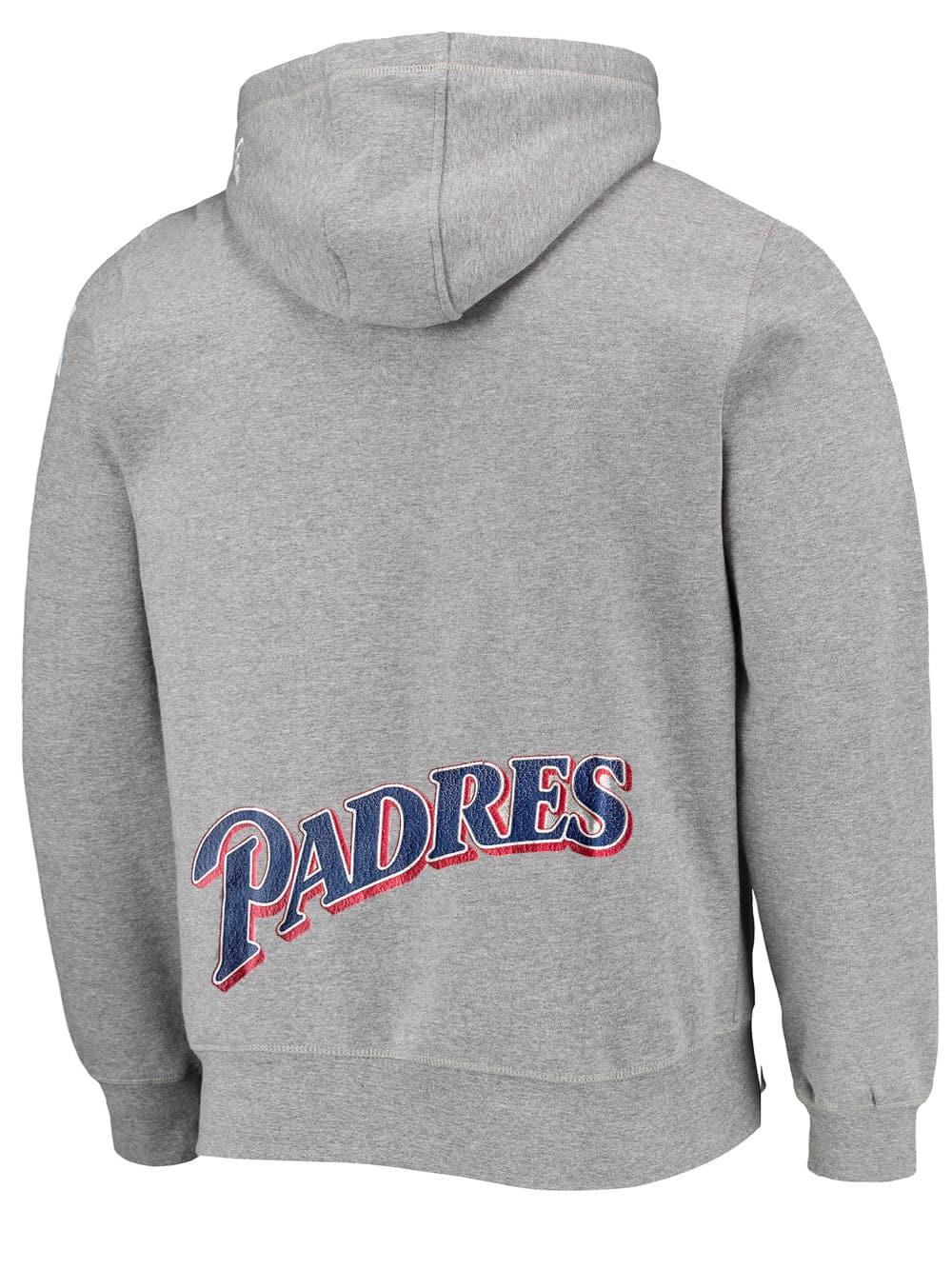 New Era Jumpers San Diego Padres New Era MLB Cooperstown Gradient Arch Hoodie Jumper - Grey
