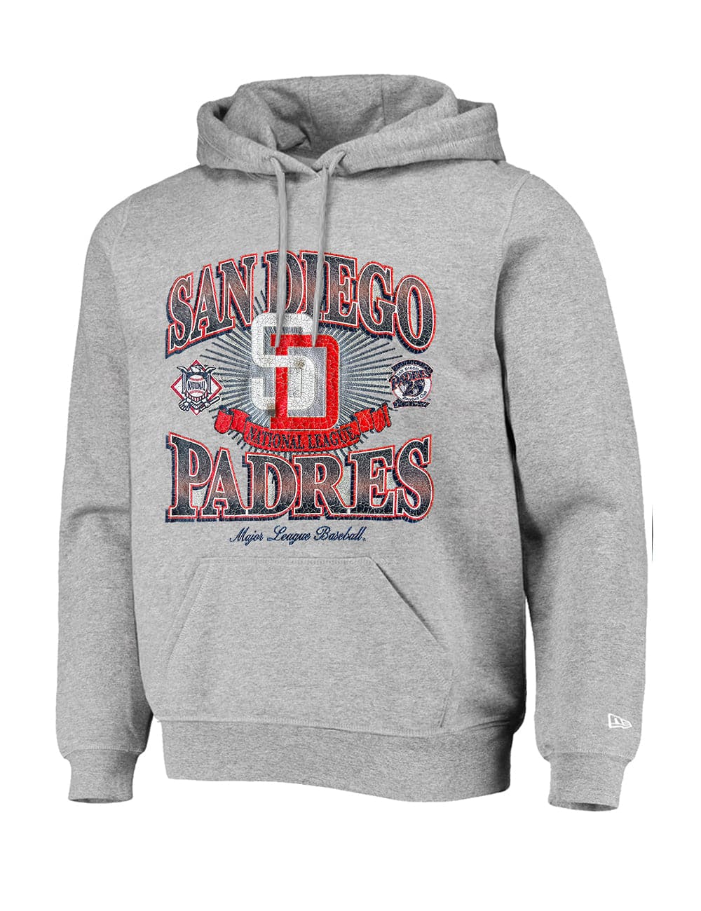 New Era Jumpers San Diego Padres New Era MLB Cooperstown Gradient Arch Hoodie Jumper - Grey