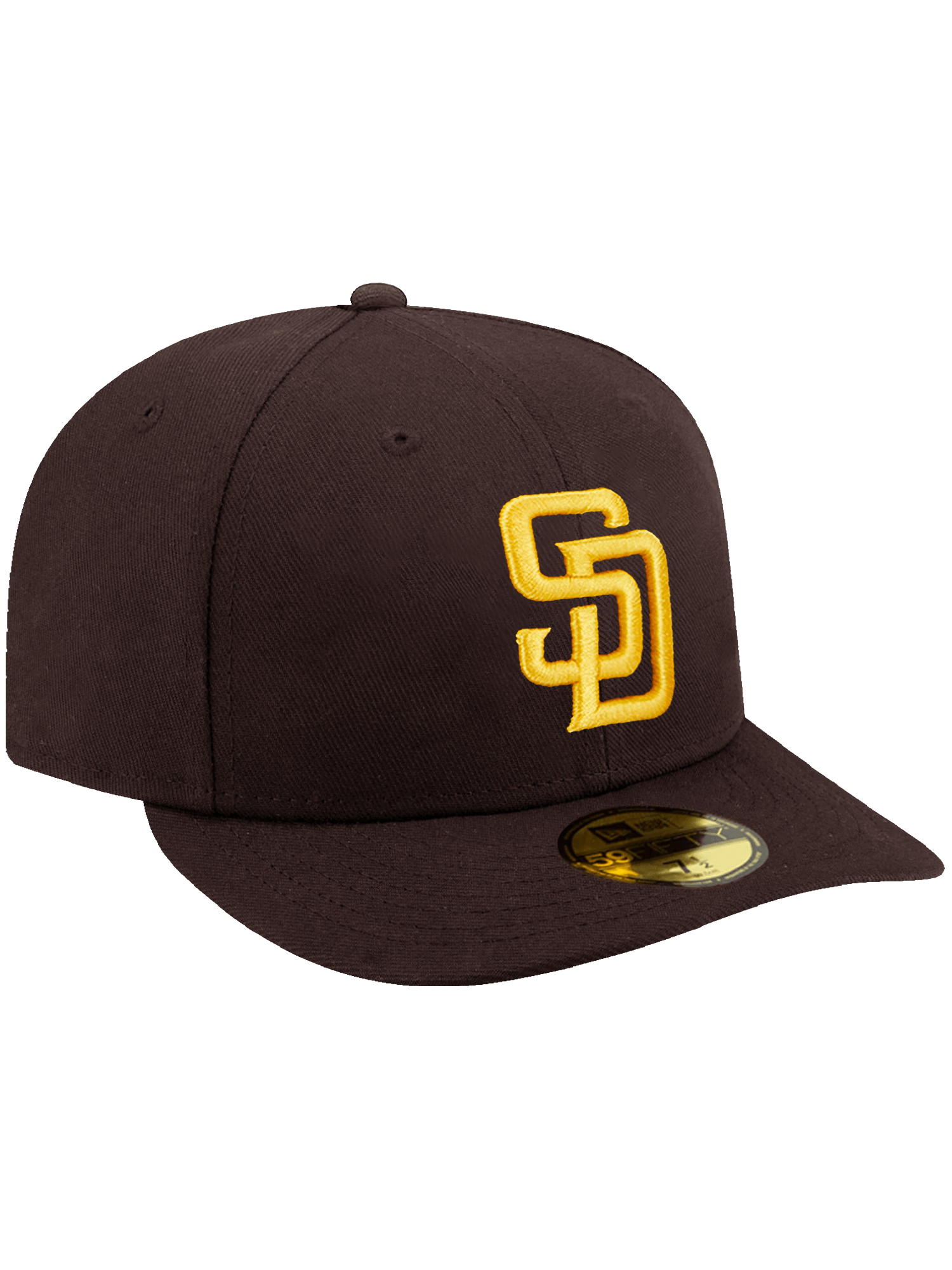 New Era Caps San Diego Padres New Era MLB On-Field AC Game Pre-Curved 59FIFTY Fitted Hat - Brown