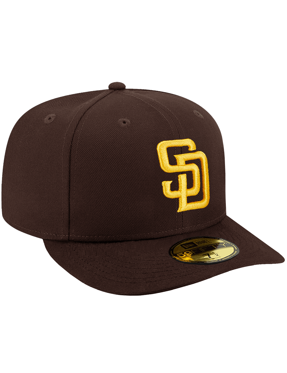 New Era Caps San Diego Padres New Era MLB On-Field AC Game Pre-Curved 59FIFTY Fitted Hat - Brown
