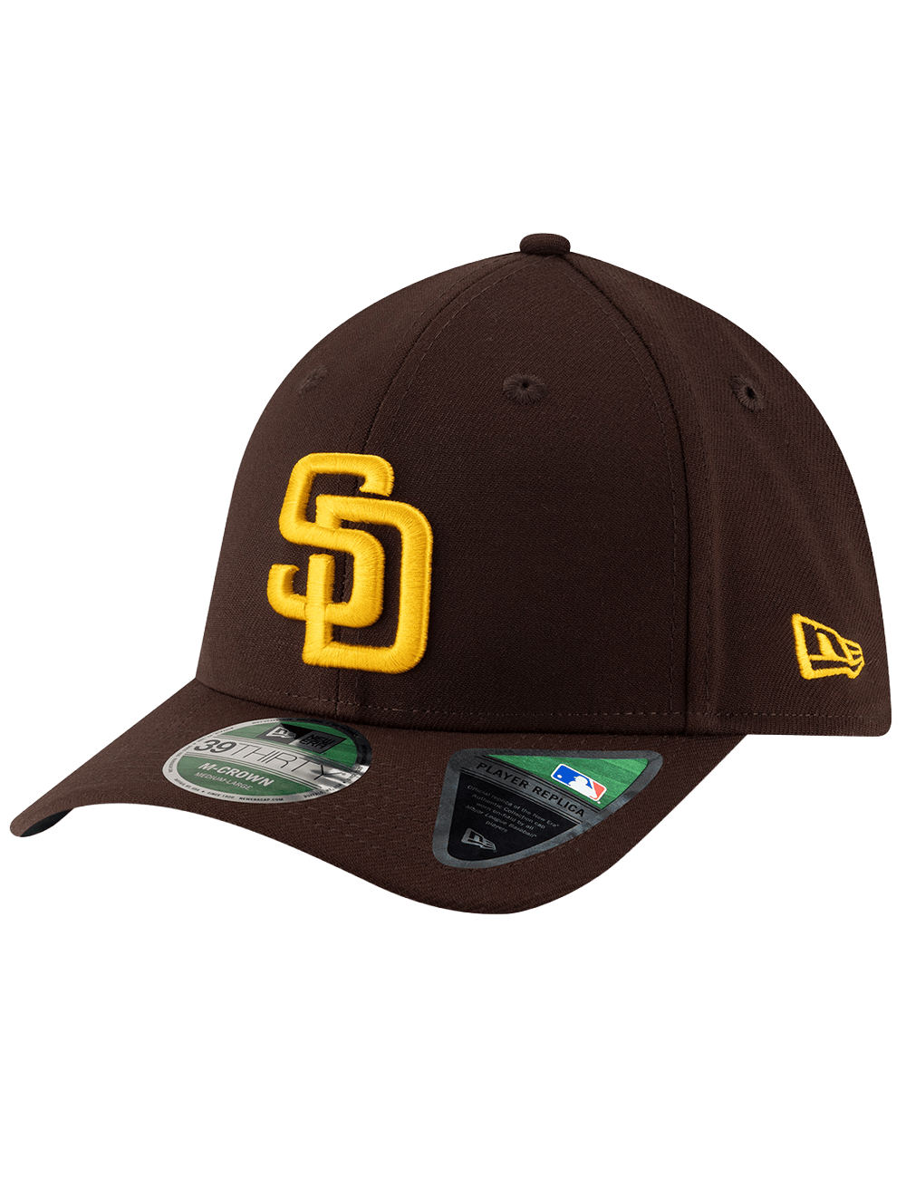 New Era Caps San Diego Padres New Era MLB Player Replica 39THIRTY M-Crown Stretch-Fit Hat - Brown