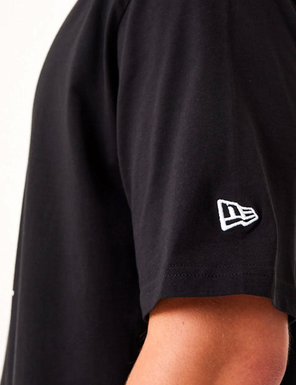 New Era T-Shirts San Diego Padres New Era MLB Stacked Oversized T-Shirt - Black