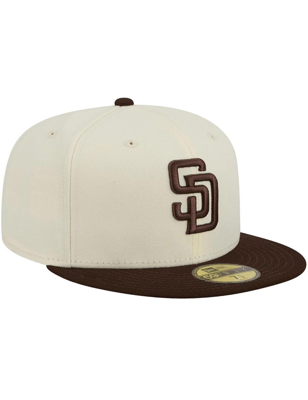 New Era Caps San Diego Padres New Era MLB Team 2 Tone 59FIFTY Fitted Hat - Chrome