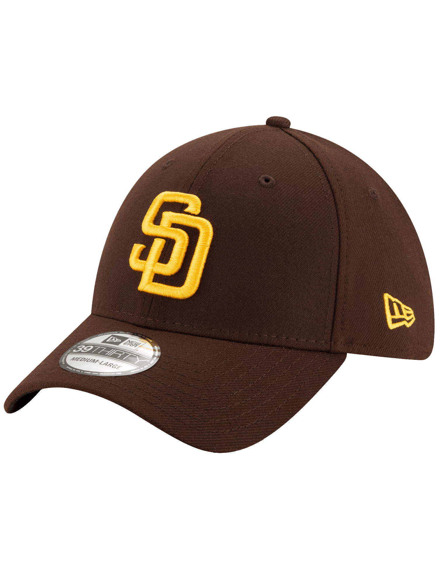 New Era Caps San Diego Padres New Era MLB Team 39THIRTY Stretch-Fit Hat - Brown