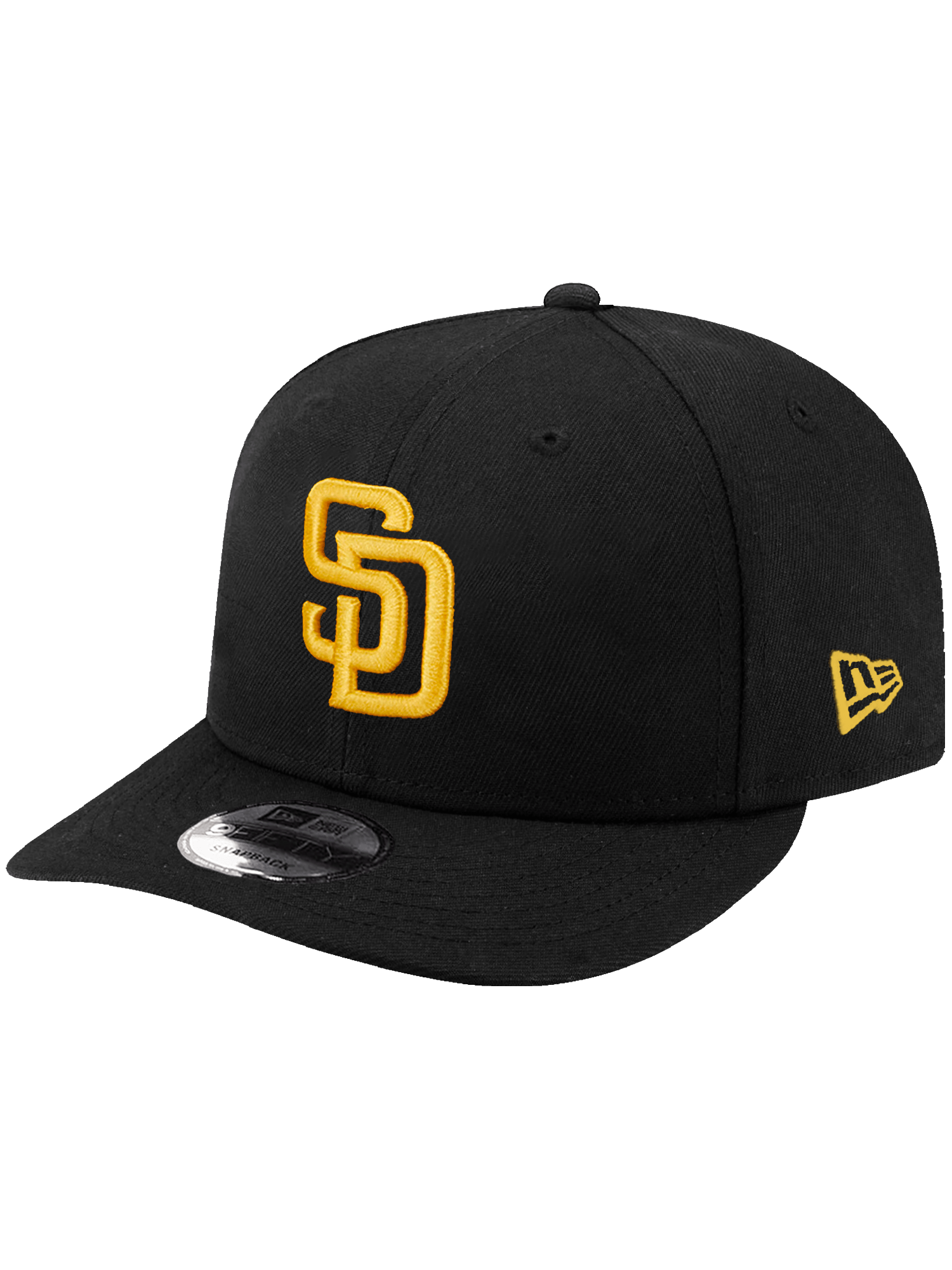 New Era Caps San Diego Padres New Era MLB Team 9FIFTY Pre-Curved Snapback Hat - Black