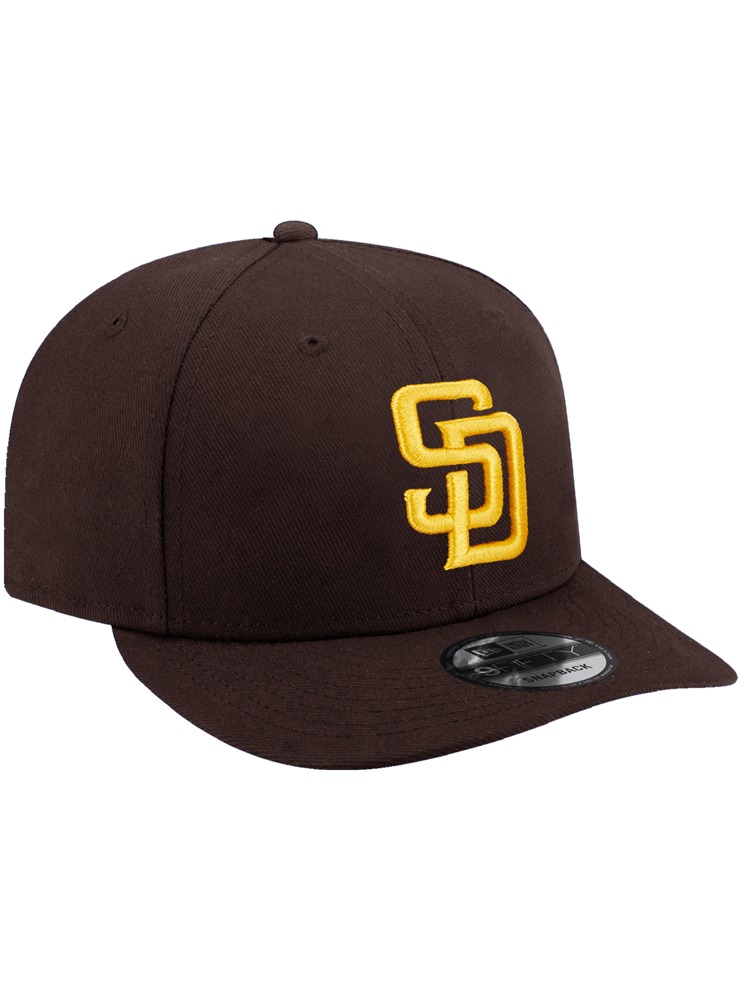 New Era Caps San Diego Padres New Era MLB Team 9FIFTY Pre-Curved Snapback Hat - Brown