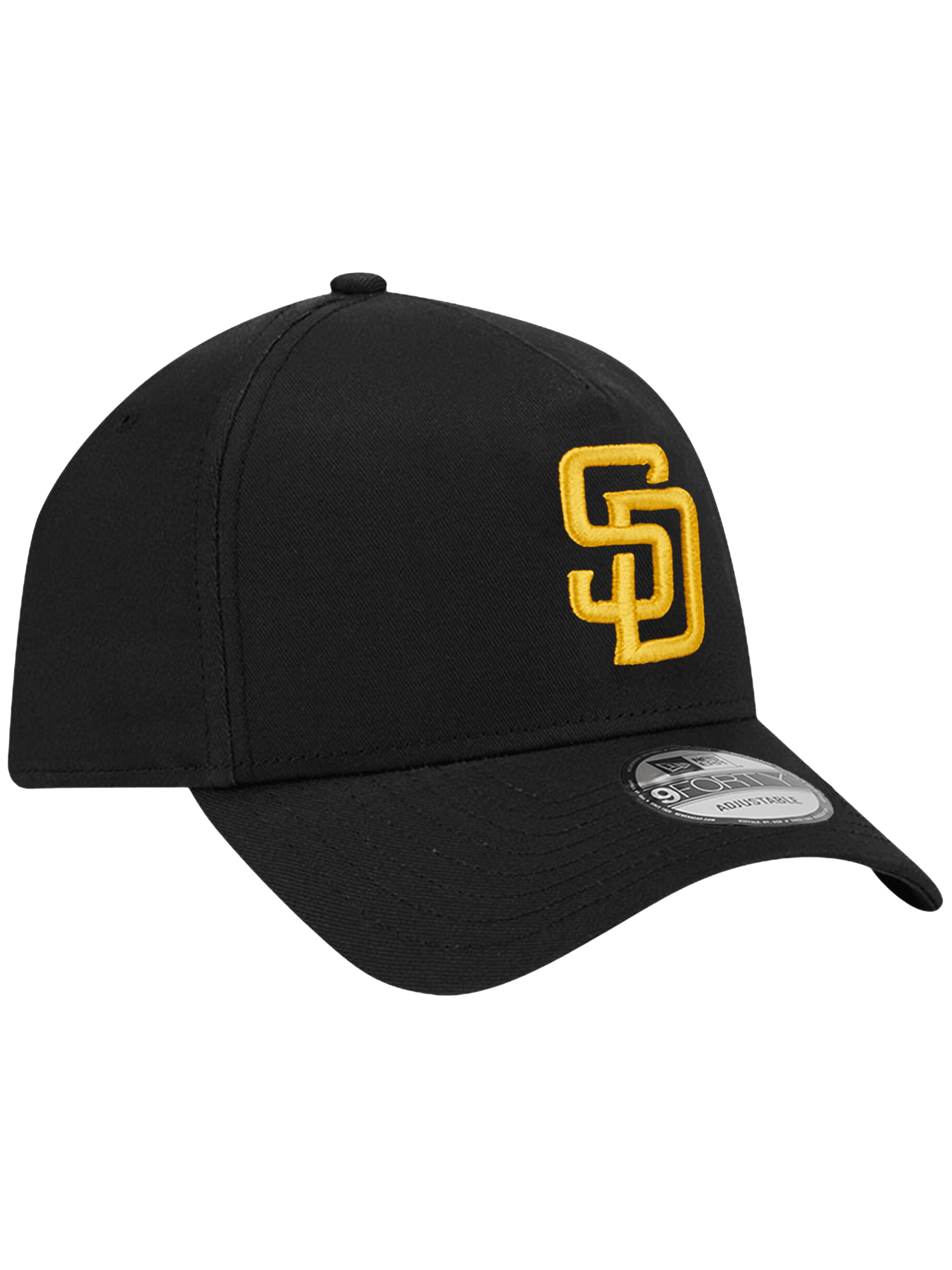 New Era Caps San Diego Padres New Era MLB Team 9FORTY A-Frame Snapback Hat - Black