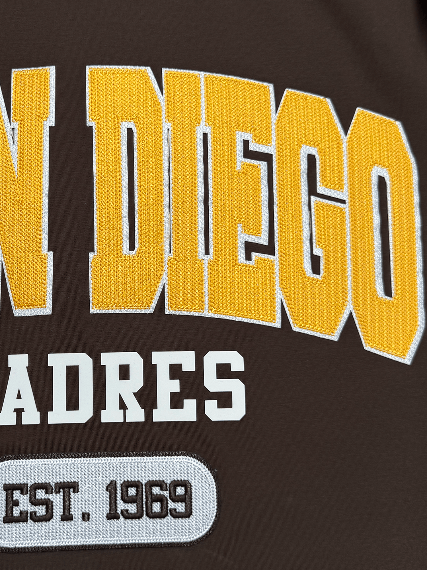 Pro Standard T-Shirts San Diego Padres Pro Standard MLB City Arch Premium Flex T-Shirt - Brown