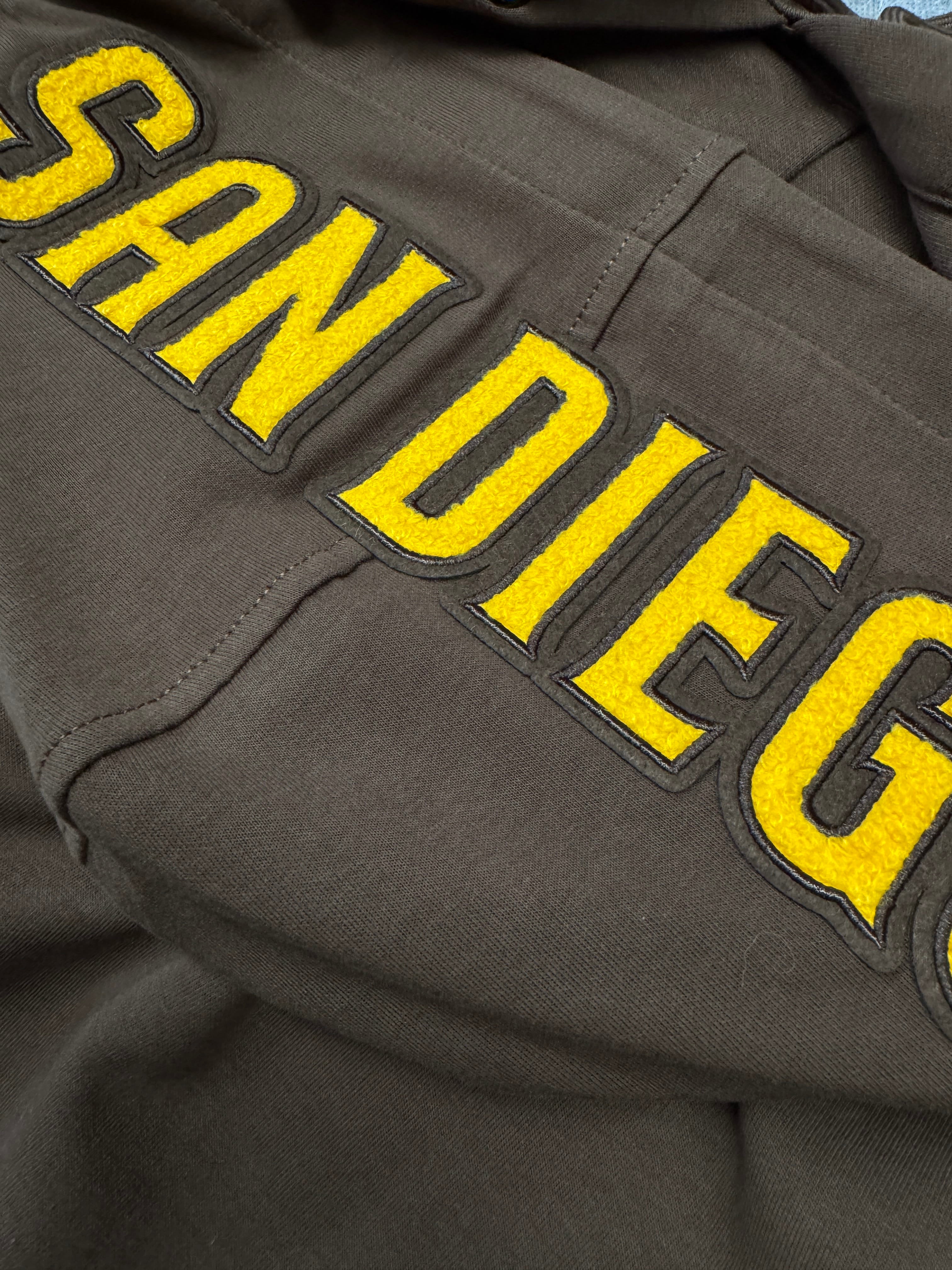 Pro Standard Jumpers San Diego Padres Pro Standard MLB Team Chenille Flex Hoodie Jumper - Brown