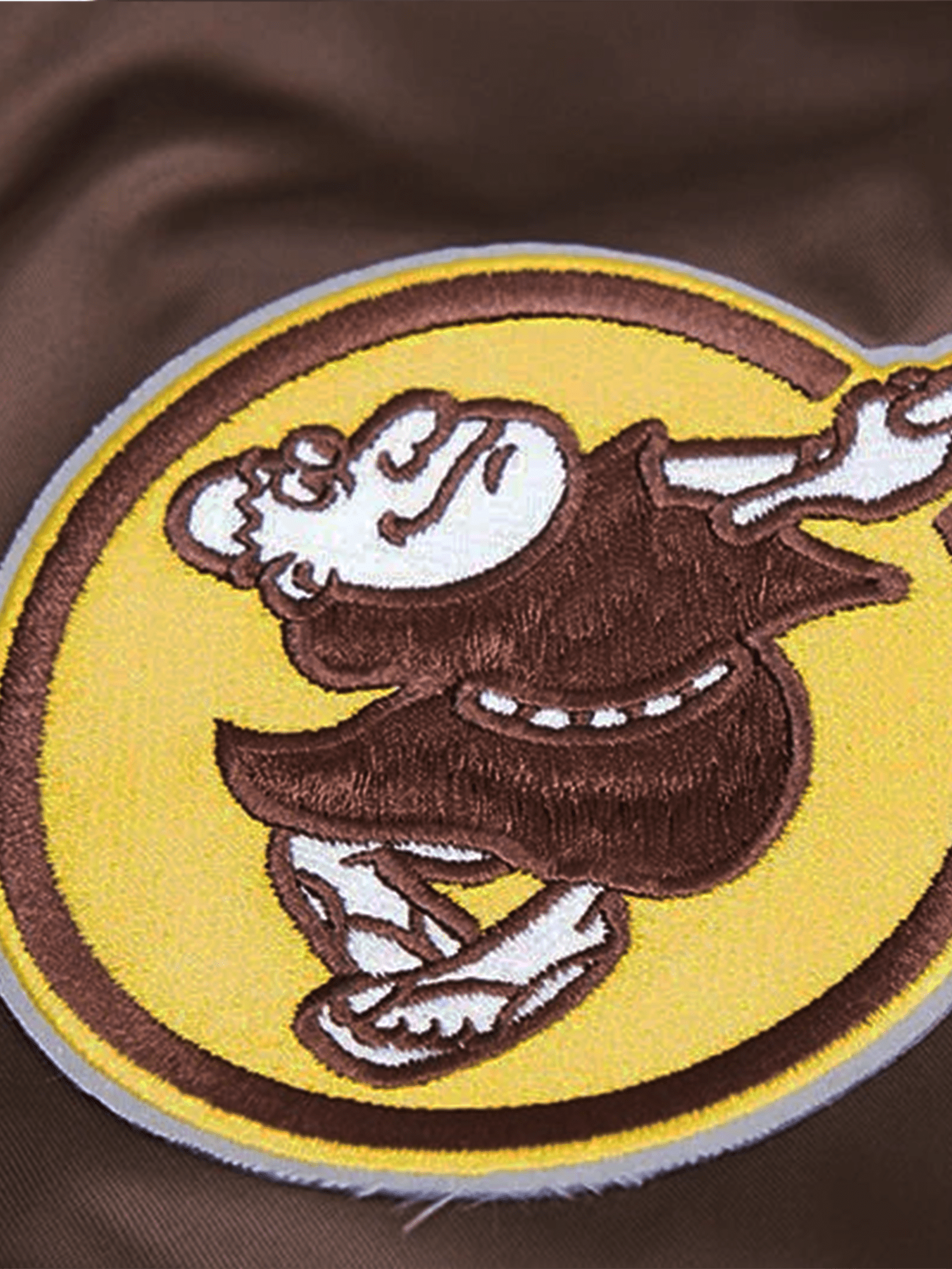 Pro Standard Jackets San Diego Padres Pro Standard MLB Team Classic Satin Button Jacket - Brown
