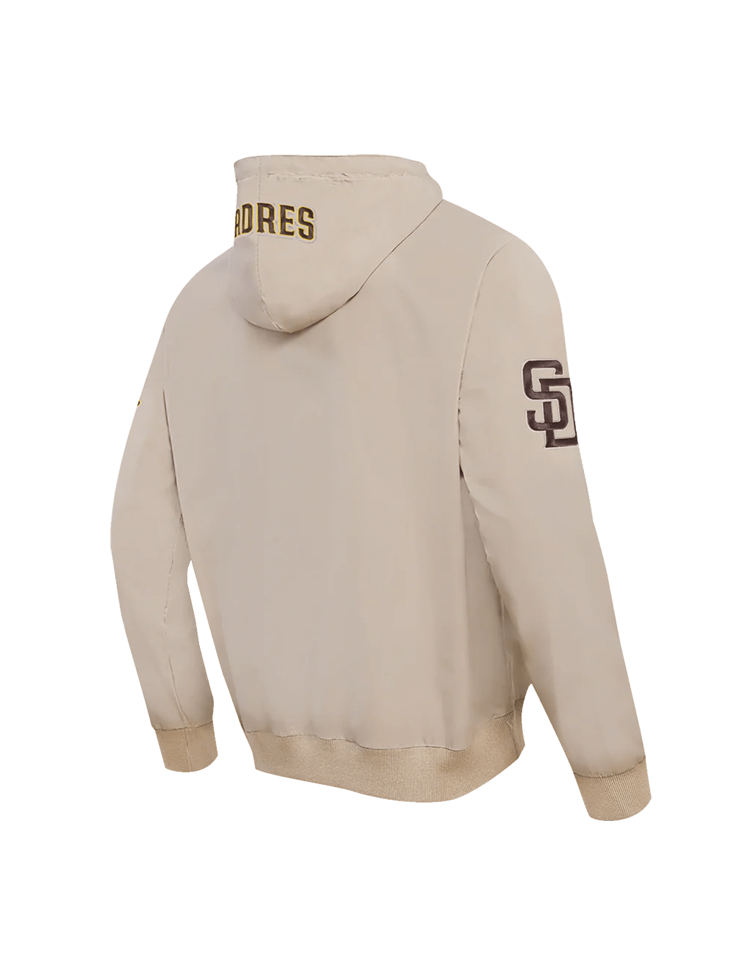 Pro Standard Jumpers San Diego Padres Pro Standard MLB Woven Wind Zip Hoodie Jumper - Light Brown