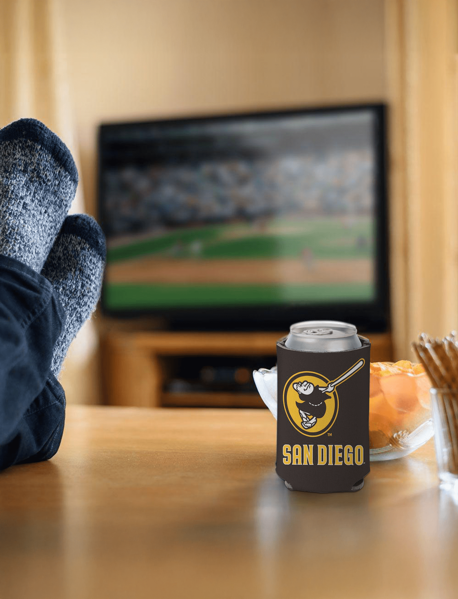 Wincraft Accessories San Diego Padres Wincraft MLB Double Sided Can Cooler/Stubby Holder