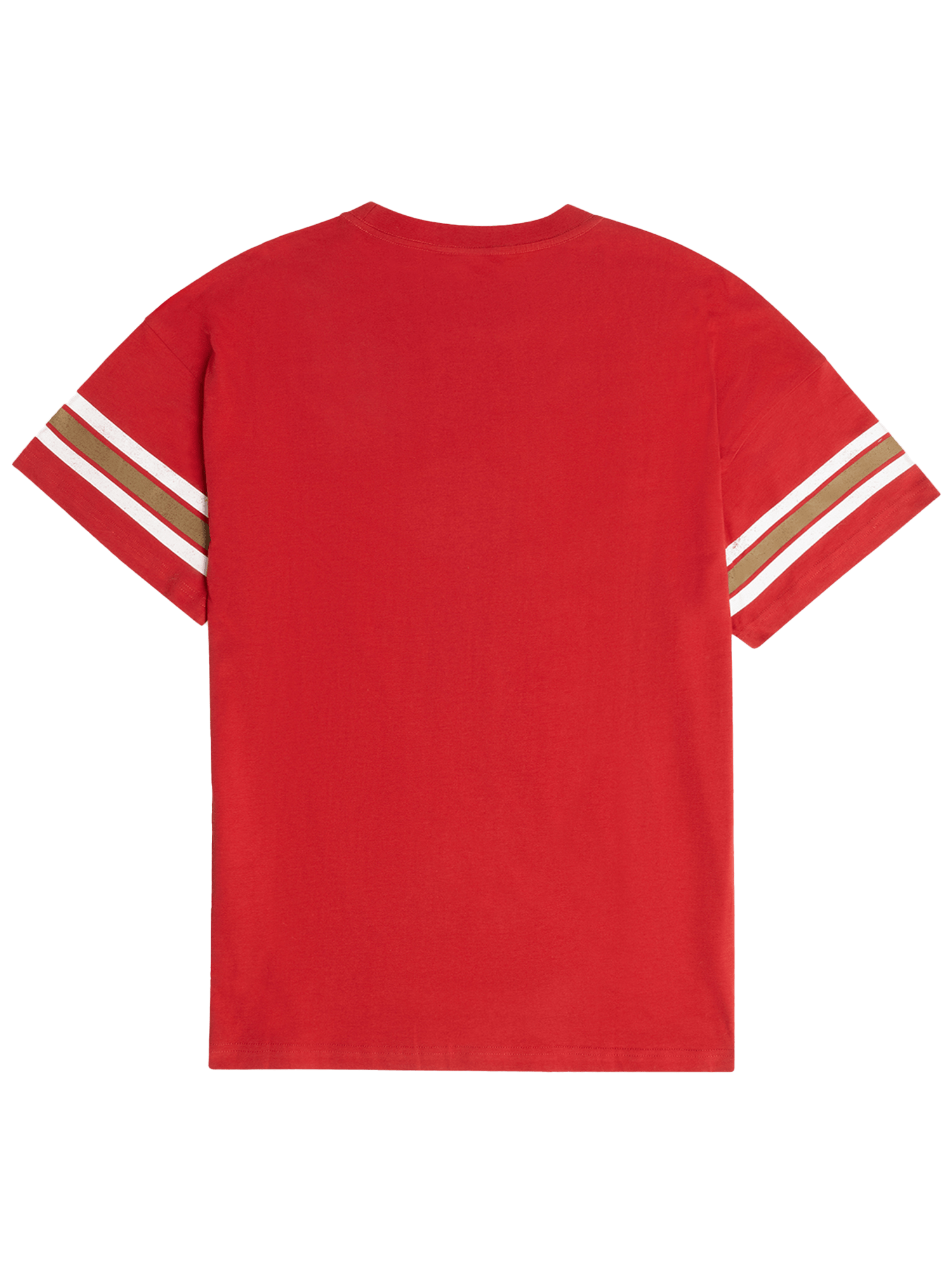 Majestic Athletic T-Shirts San Francisco 49ers Majestic NFL Vintage Stripe Oversized T-Shirt - Red