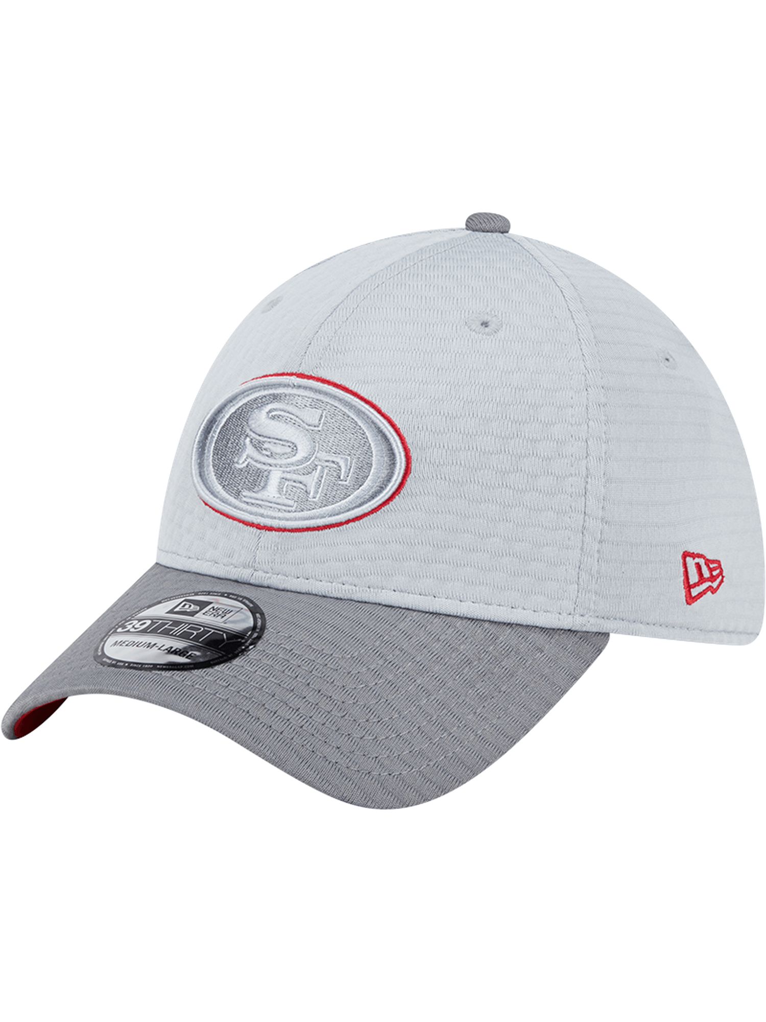 New Era Caps San Francisco 49ers New Era NFL 24 Training 39THIRTY Stretch-Fit Hat - Grey