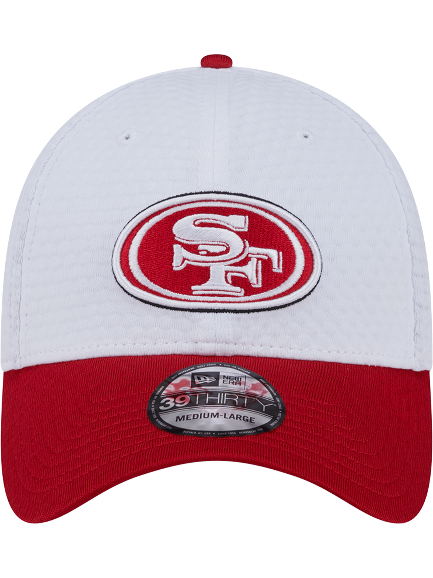 New Era Caps San Francisco 49ers New Era NFL 24 Training 39THIRTY Stretch-Fit Hat - White