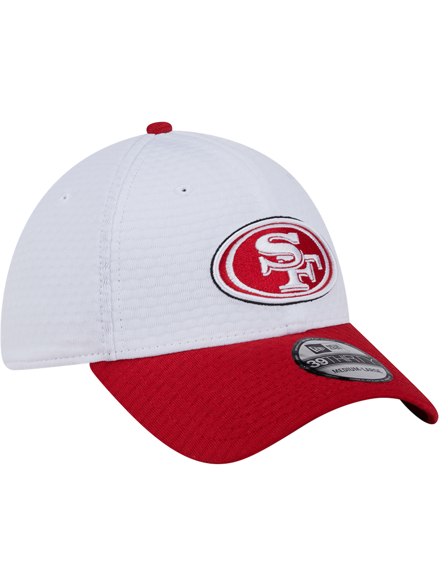 New Era Caps San Francisco 49ers New Era NFL 24 Training 39THIRTY Stretch-Fit Hat - White