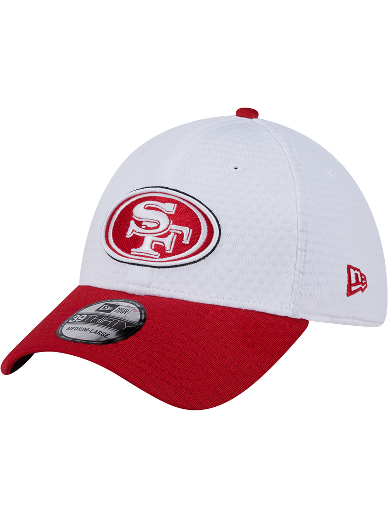New Era Caps San Francisco 49ers New Era NFL 24 Training 39THIRTY Stretch-Fit Hat - White
