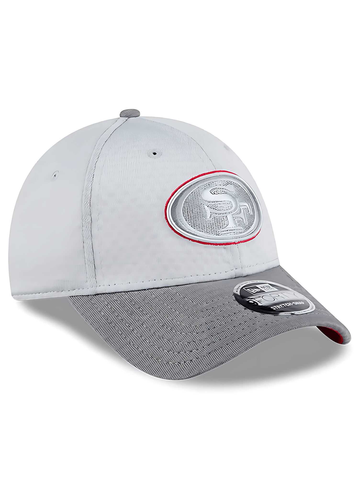 New Era Caps San Francisco 49ers New Era NFL 24 Training 9FORTY Stretch-Snapback Hat - Grey