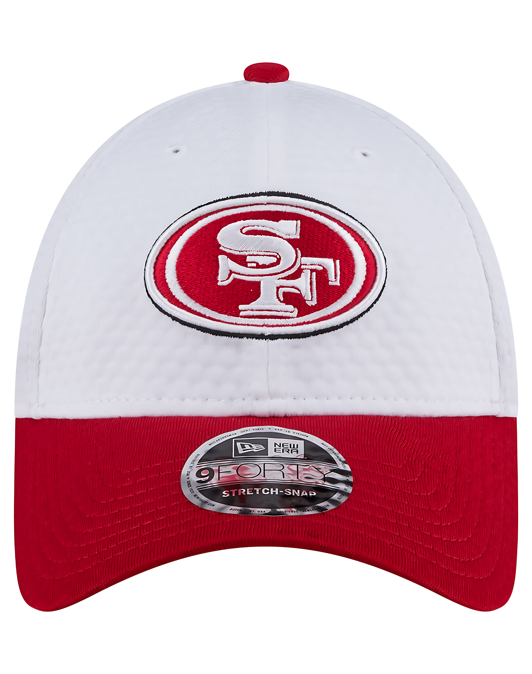 New Era Caps San Francisco 49ers New Era NFL 24 Training 9FORTY Stretch-Snapback Hat - White
