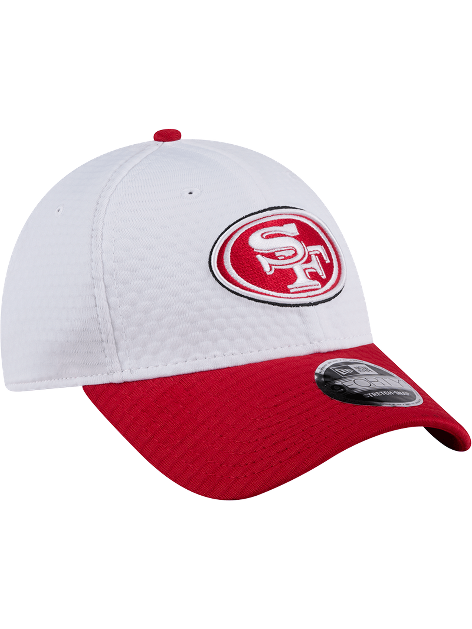New Era Caps San Francisco 49ers New Era NFL 24 Training 9FORTY Stretch-Snapback Hat - White