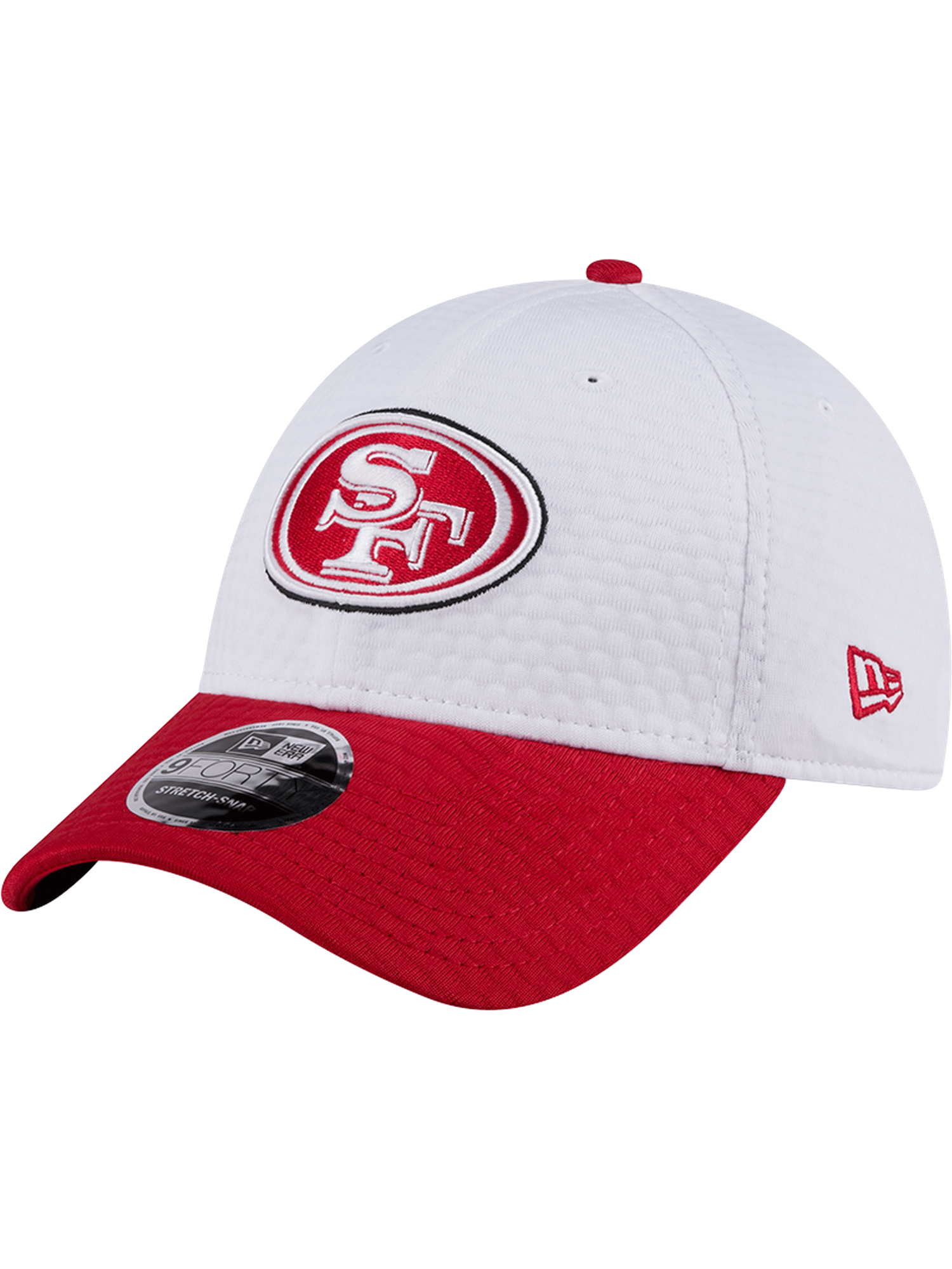 New Era Caps San Francisco 49ers New Era NFL 24 Training 9FORTY Stretch-Snapback Hat - White