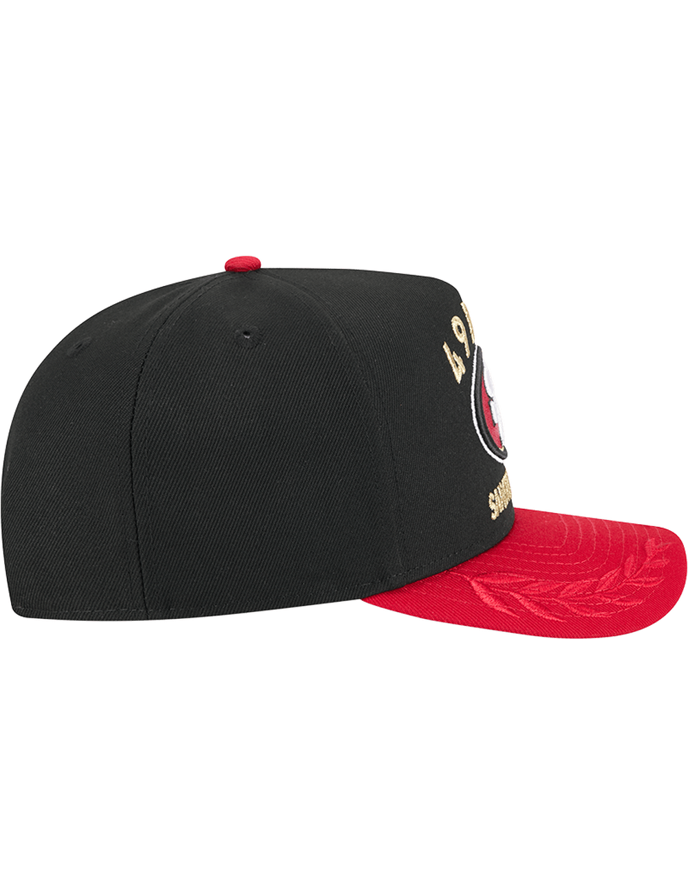 New Era Caps San Francisco 49ers New Era NFL 25 Draft Pre-Curved 9FIFTY A-Frame Snapback Hat - Black