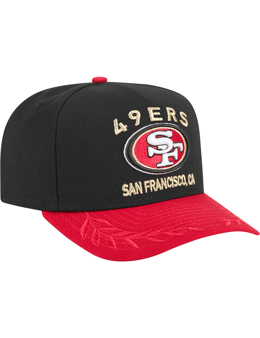New Era Caps San Francisco 49ers New Era NFL 25 Draft Pre-Curved 9FIFTY A-Frame Snapback Hat - Black