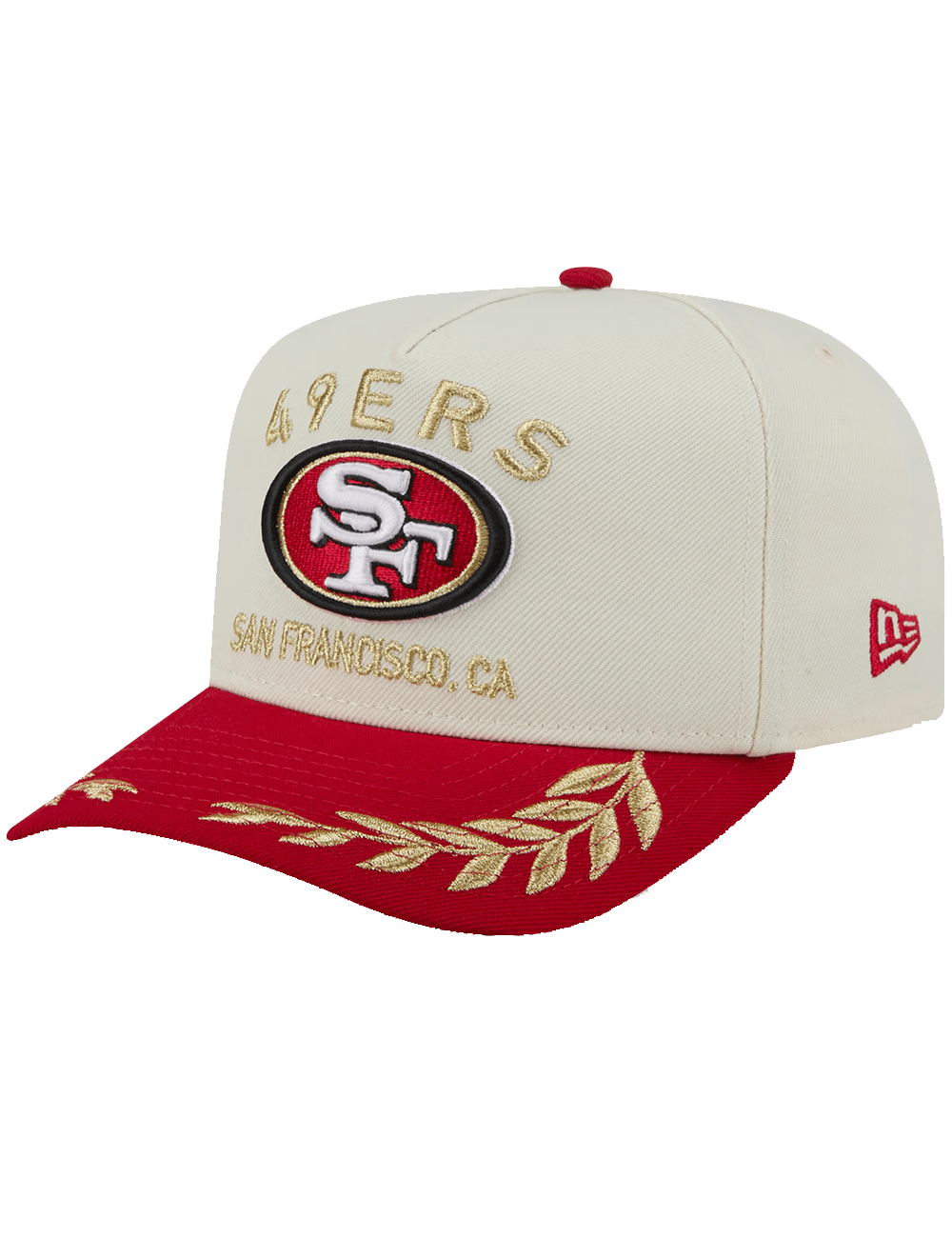 New Era Caps San Francisco 49ers New Era NFL 25 Draft Pre-Curved 9FIFTY A-Frame Snapback Hat - Chrome