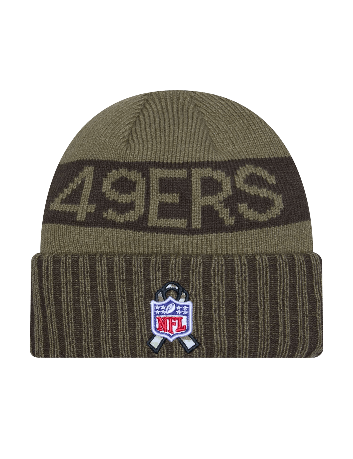 New Era Beanies San Francisco 49ers New Era NFL 25 Salute To Service Knit Beanie
