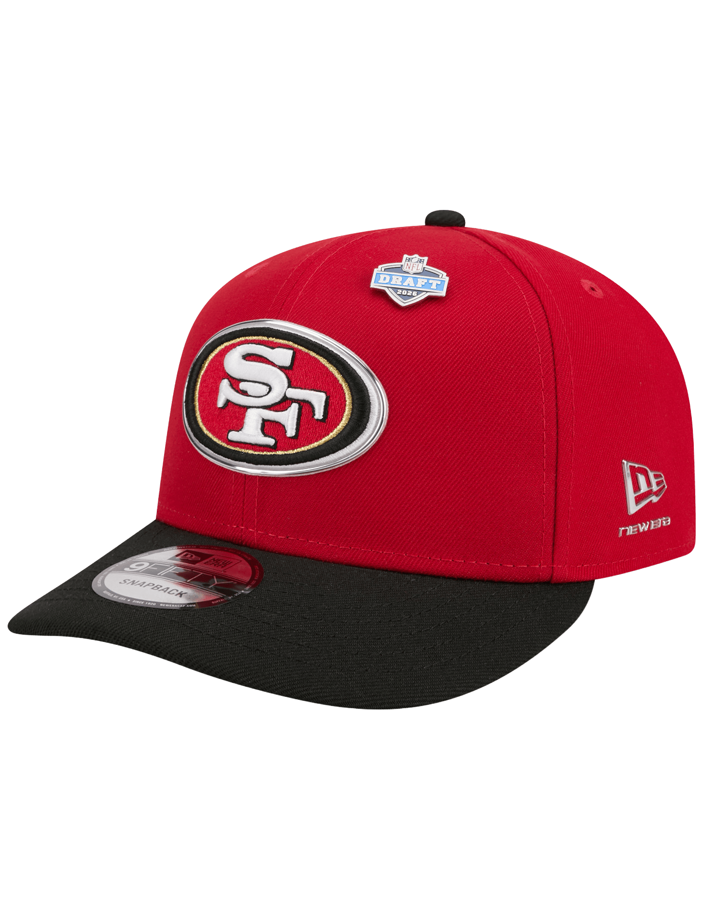 New Era Caps OSFM San Francisco 49ers New Era NFL Draft 26 9FIFTY Pre-Curved Snapback Hat