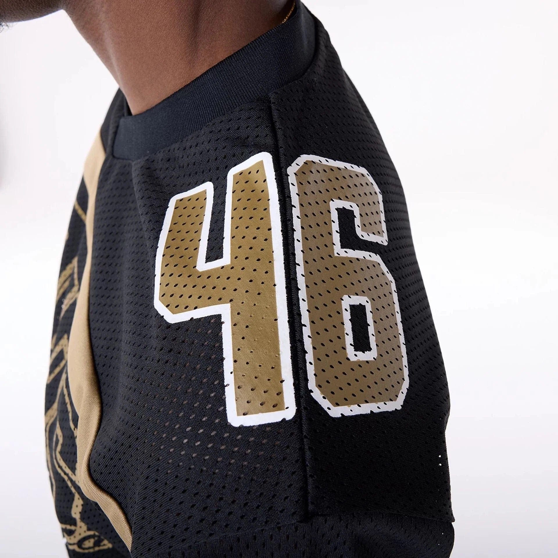New Era T-Shirts San Francisco 49ers New Era NFL Fan Mesh Print Replica Jersey - Black