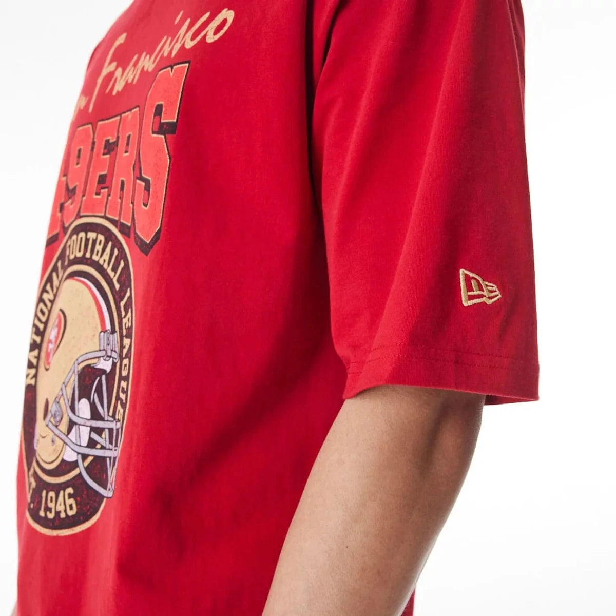New Era T-Shirts San Francisco 49ers New Era NFL Helmet T-Shirt - Red