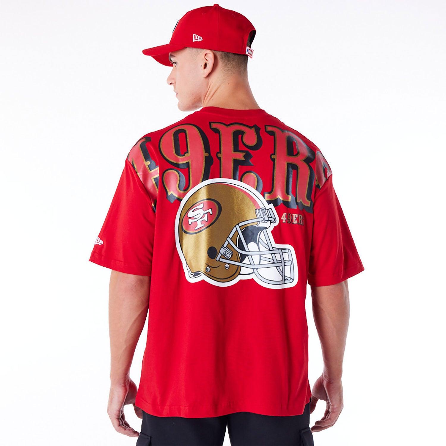 New Era T-Shirts San Francisco 49ers New Era NFL Logo Select Oversized T-Shirt - Red