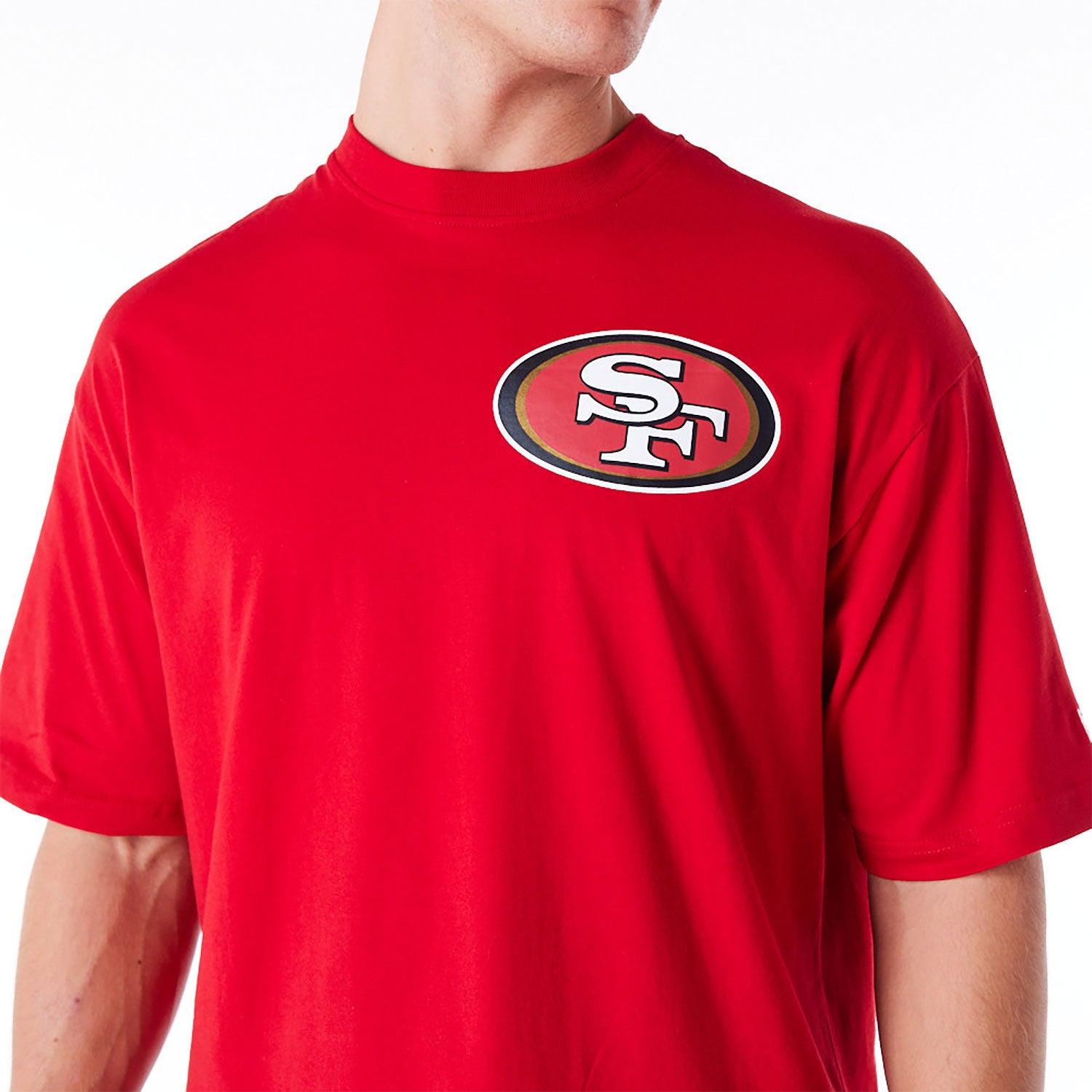 New Era T-Shirts San Francisco 49ers New Era NFL Logo Select Oversized T-Shirt - Red