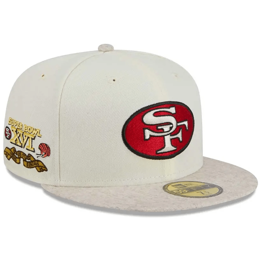 New Era Caps San Francisco 49ers New Era NFL Match-Up 59FIFTY Fitted Hat - Chrome
