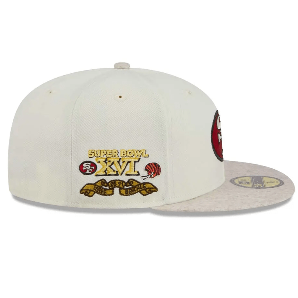 New Era Caps San Francisco 49ers New Era NFL Match-Up 59FIFTY Fitted Hat - Chrome