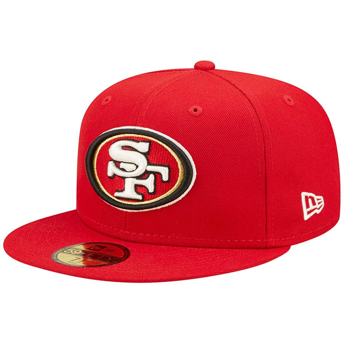 New Era Caps San Francisco 49ers New Era NFL Pop Sweat 59FIFTY Fitted Hat - Red