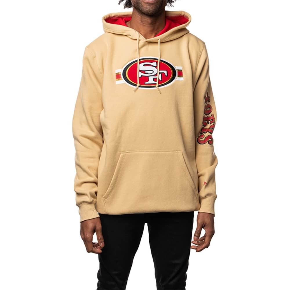 New Era Jumpers San Francisco 49ers New Era NFL Sideline Hoodie Jumper - Stone