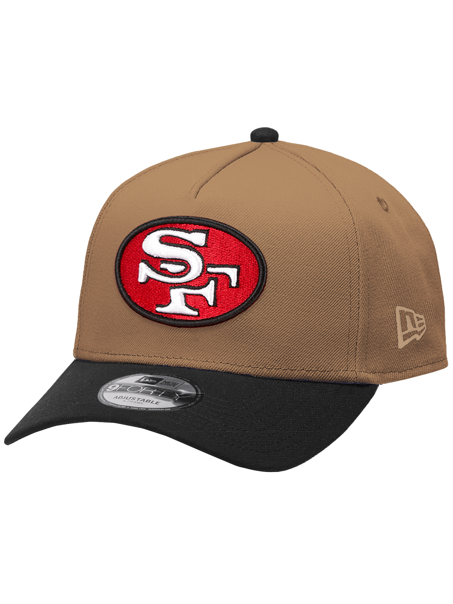 New Era Caps San Francisco 49ers New Era NFL Team 2T 9FORTY A-Frame Snapback Hat - Khaki