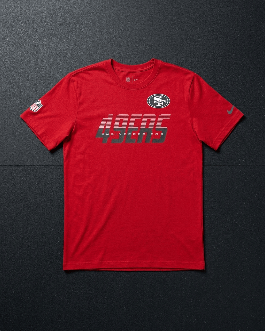 Nike T-Shirts San Francisco 49ers Nike NFL 26 Sideline Team Issue Dri-Fit T-Shirt - Red