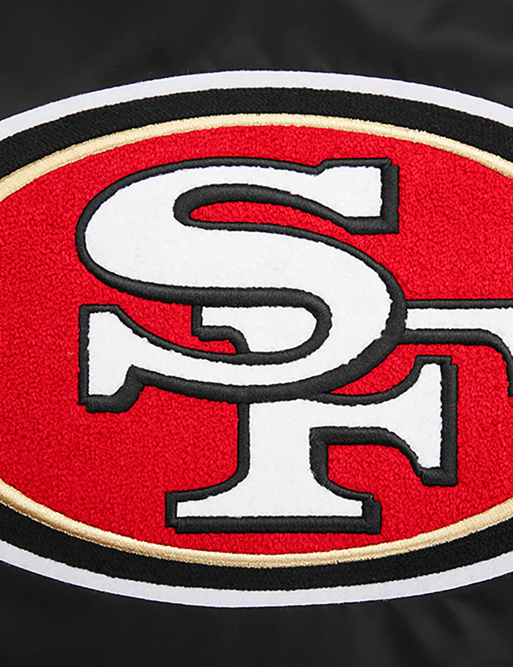 Pro Standard Jackets San Francisco 49ers Pro Standard NFL Mash Up Rib Satin Jacket - Black