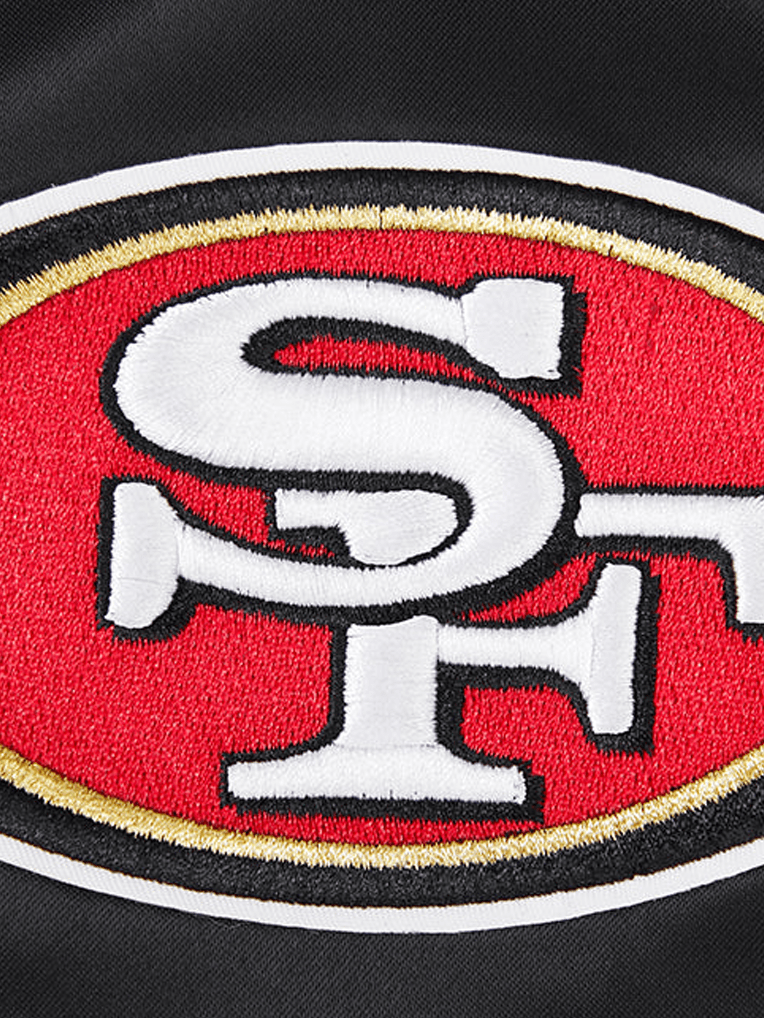 Pro Standard Jackets San Francisco 49ers Pro Standard NFL Team Classic Satin Button Jacket - Black