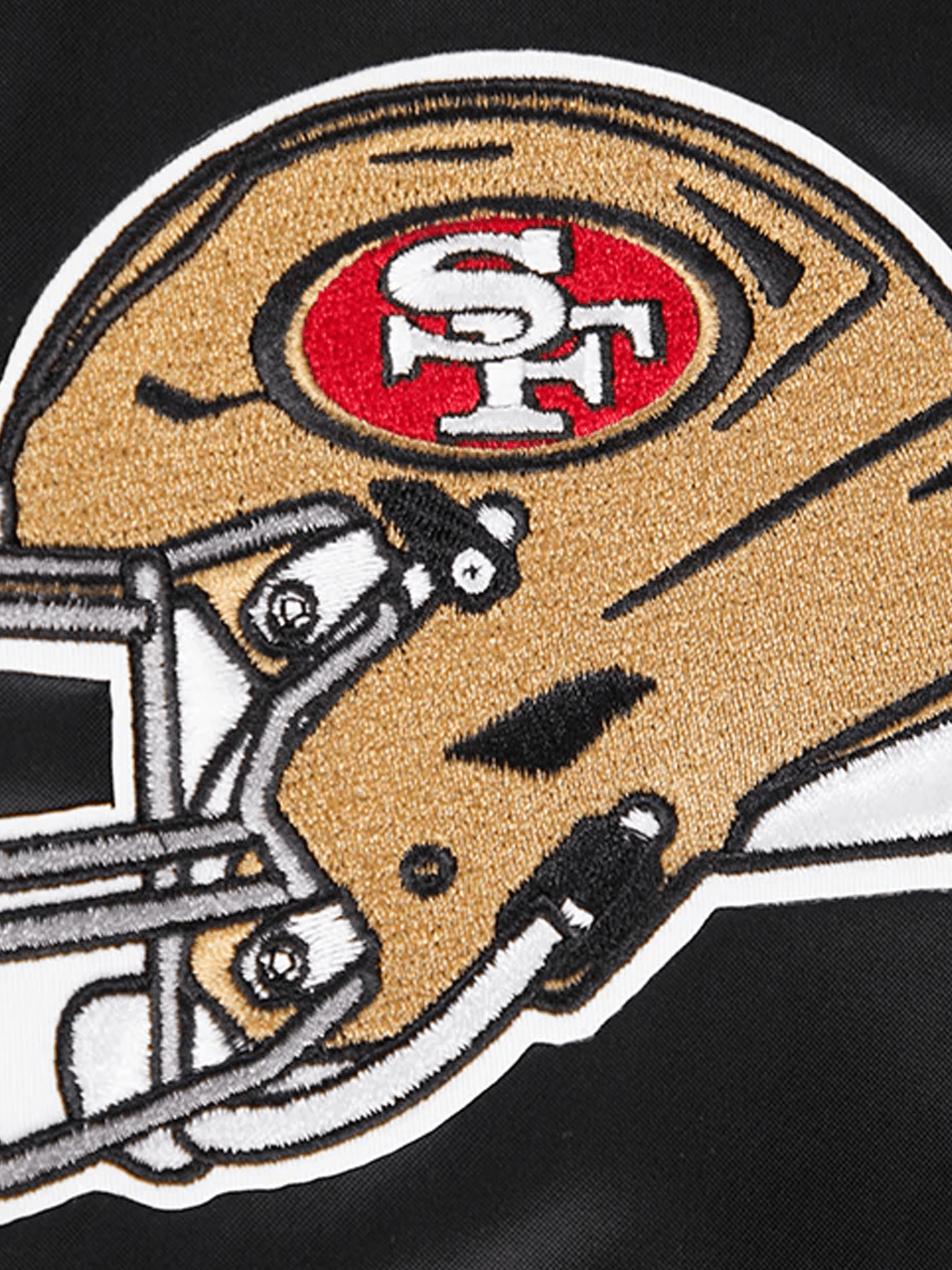 Pro Standard Jackets San Francisco 49ers Pro Standard NFL Team Classic Satin Button Jacket - Black