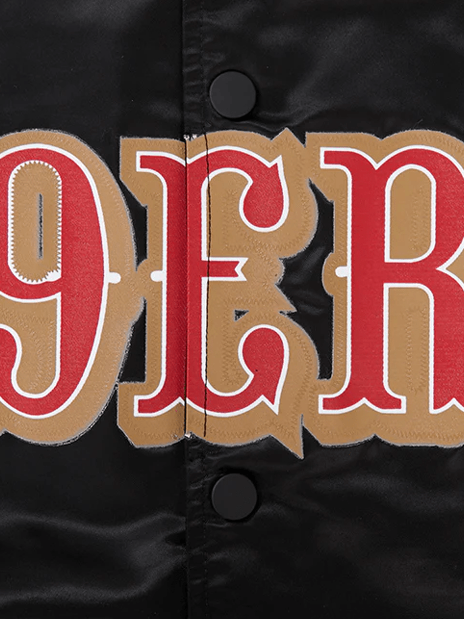 Pro Standard Jackets San Francisco 49ers Pro Standard NFL Team Classic Satin Button Jacket - Black