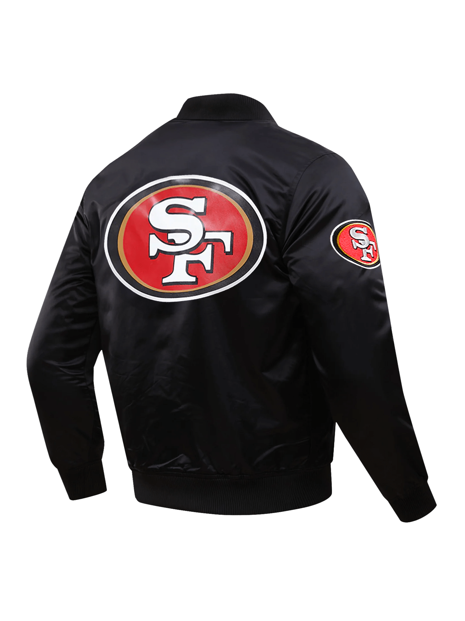 Pro Standard Jackets San Francisco 49ers Pro Standard NFL Team Classic Satin Button Jacket - Black