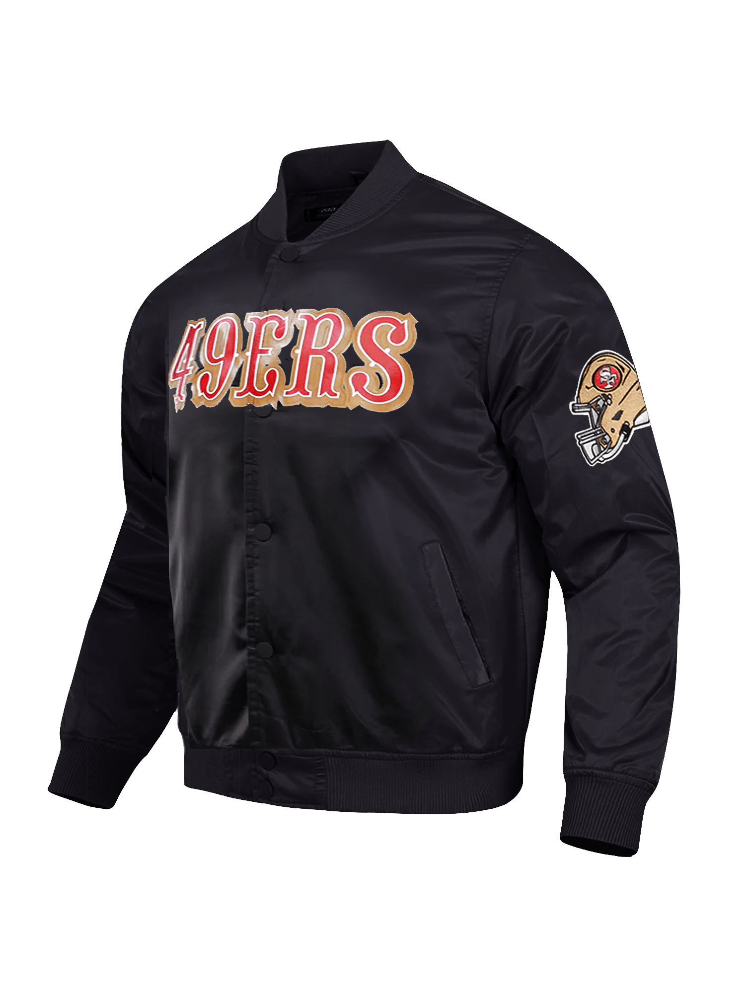 Pro Standard Jackets San Francisco 49ers Pro Standard NFL Team Classic Satin Button Jacket - Black