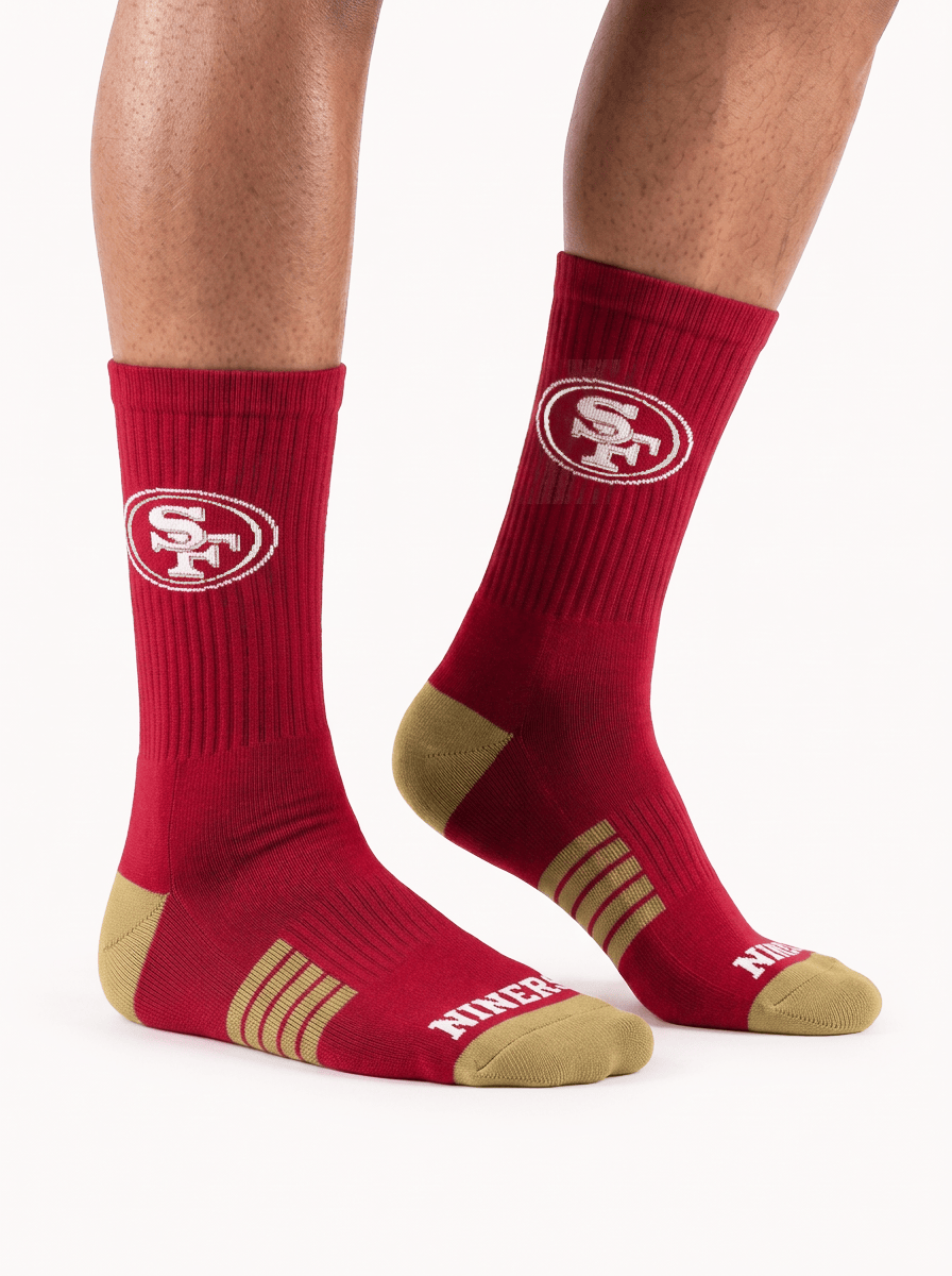 Strideline Socks Large (9-12 US) San Francisco 49ers Strideline NFL Team Premier Flex-Stretch Crew Socks