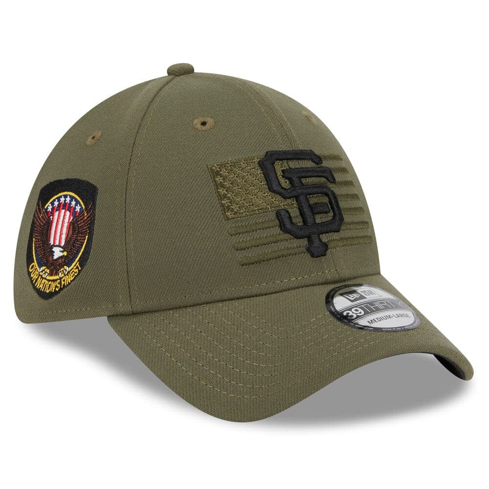 New Era Caps San Francisco Giants New Era MLB 2023 Armed Forces 39THIRTY Stretch-Fit Hat - Army